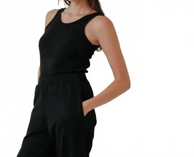 Wol Hide Scoop Back Rib Tank In Black