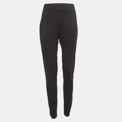 Pre-owned Woldford Wolford Black Suede Leggings M