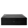Wolf 1834 British Racing 15 Piece Watch Box In Black
