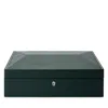 Wolf British Racing 15-piece Watch Storage Box In Green