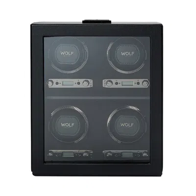 Wolf British Racing 4-piece Watch Winder In Black