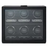 Wolf British Racing 6-piece Watch Winder In Black