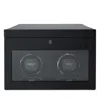 Wolf British Racing Double Watch Winder With Storage In Black