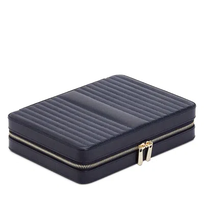 Wolf 1834 Maria Large Zip Case In Navy