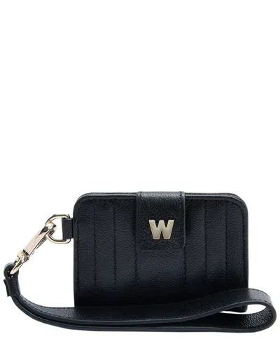 Wolf 1834 Mimi Credit Card Holder With Strap In Black