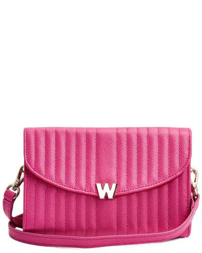 Wolf 1834 Mimi Crossbody Bag With Wristlet In Pink