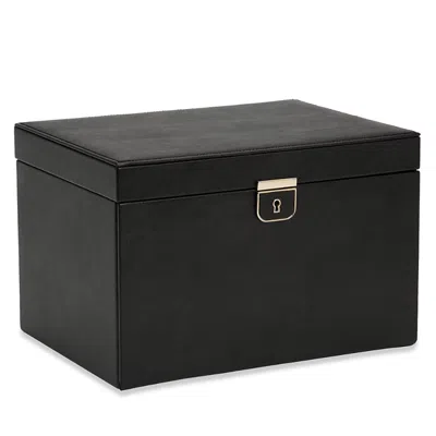 Wolf 1834 Palermo Large Leather Jewelry Box In Black