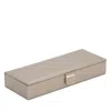 Wolf 1834 Palermo Safe Deposit Box Jewelry Case In Gold Tone