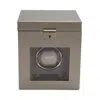 Wolf 1834 Palermo Single Watch Winder With Storage In Pewter