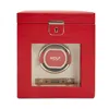 Wolf 1834 Palermo Single Watch Winder With Storage In Red