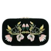 Wolf Zoe Travel Zip Case In Forest Green