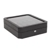Wolf 458503 Windsor 15 Piece Watch Box In Black & Purple In Black