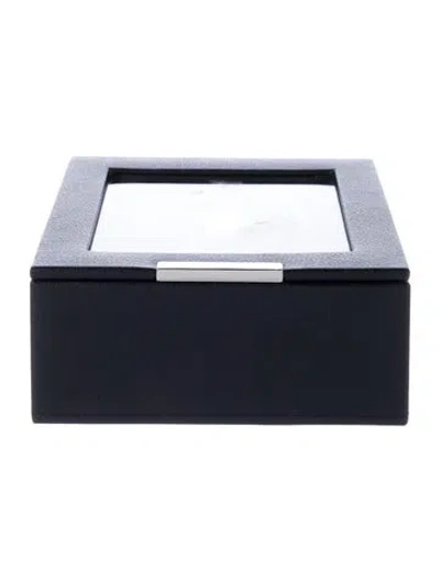 Pre-owned Wolf 6 Piece Watch Box In Black