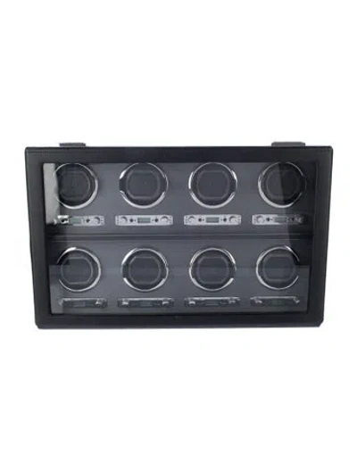 Pre-owned Wolf 8-watch Winder In Black