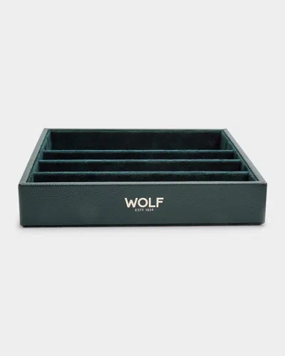 Wolf Analog Shift Vintage Strap Changing Tray In Green