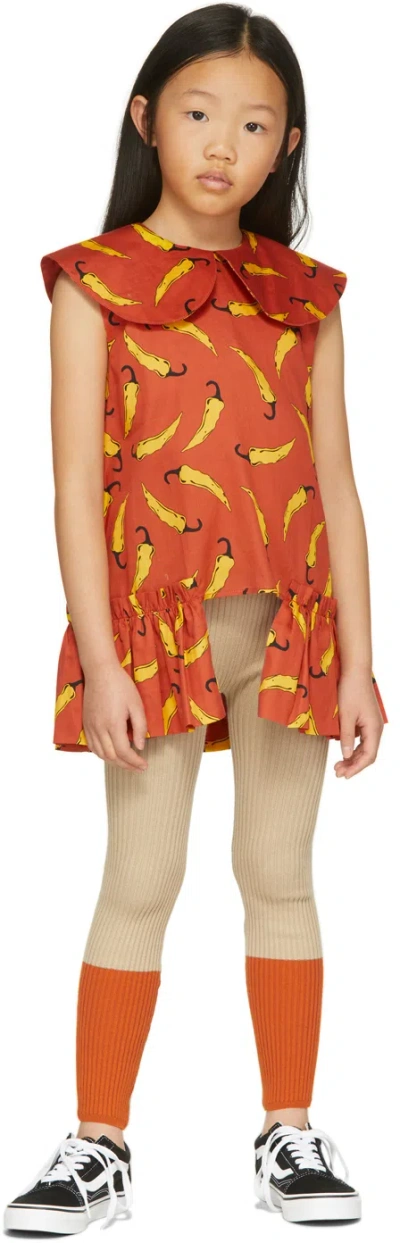Wolf & Rita Kids Red Elisete Shirt In Chillis