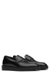 Wolf & Shepherd Men's Closer Leather Penny Loafers In Black