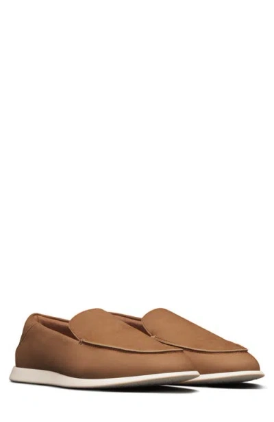 Wolf & Shepherd Coast Venetian Loafer In Luggage/off-white