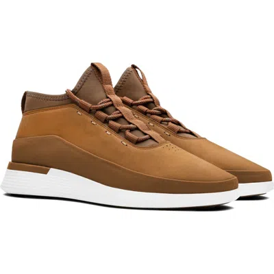 Wolf & Shepherd Crossover™ Mid Sneaker In Honey/white