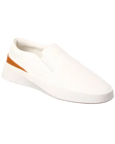 Wolf & Shepherd Cruise Leather Slip-on Sneaker In White
