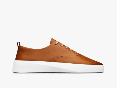 Wolf & Shepherd Cruise Sneakers Mens Honey Leather Lace-up Shoes Gal1386 In Brown