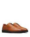 Wolf & Shepherd Men's Closer Leather Oxford Dress Shoes In Honey/brown