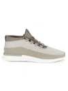 Wolf & Shepherd Men's Crossover Colorblock Low Top Sneakers In Mocha