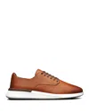 Wolf & Shepherd Men's Crossover Derby Dress Shoes In Honey/white