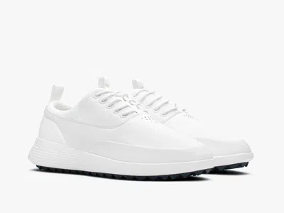 Wolf & Shepherd Men's  Crossover Sneaker White Leather Golf Shoes Hawk1216