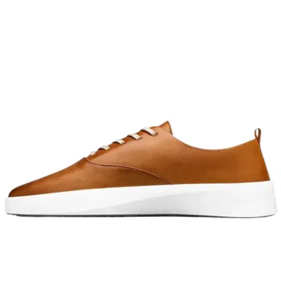 Wolf & Shepherd Men's  Cruise Sneaker Honey Leather Platform Shoes Zap1209 In Brown