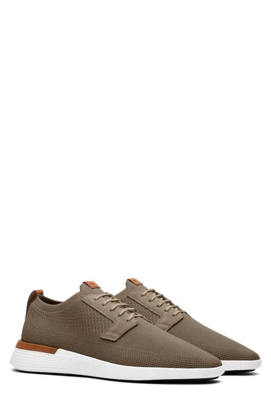 Wolf & Shepherd Swiftknit™ Plain Toe Derby In Desert / White  display picture 3