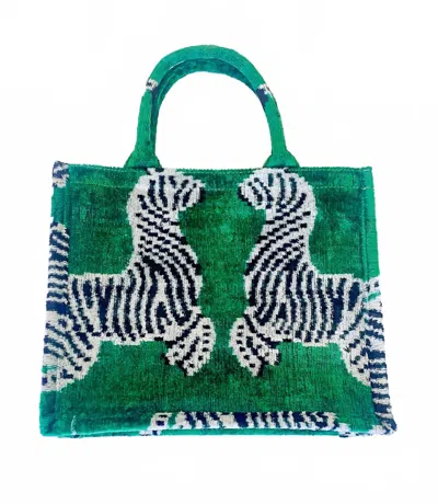 Wolf & Willa Women's Dancing Zebra Large Tote In Black And White Zebra Print In Multi