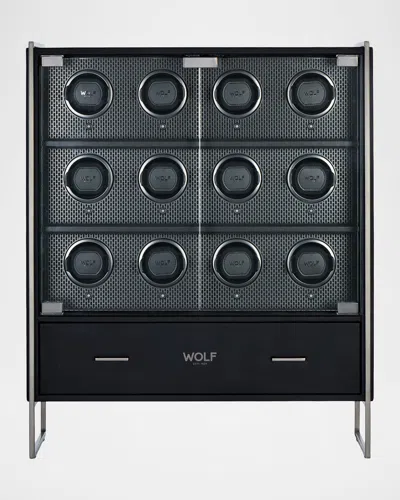 Wolf Axis 12-piece Watch Winder Cabinet
