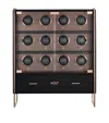 Wolf Axis 12-piece Watch Winder Cabinet In Gold
