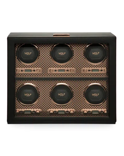 Wolf Axis 6-piece Watch Winder In Grey