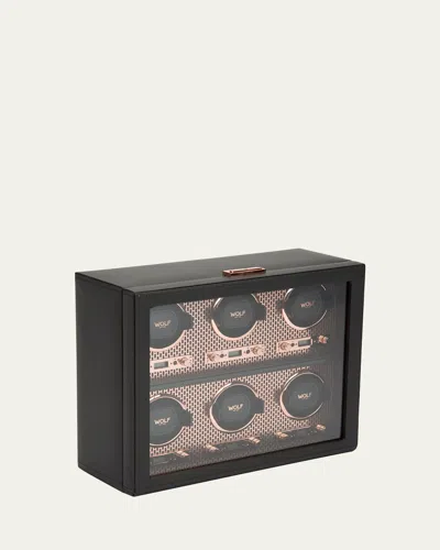 Wolf Axis 6-piece Watch Winder In Black