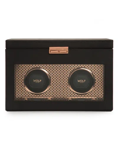 WOLF AXIS DOUBLE WATCH WINDER WITH STORAGE
