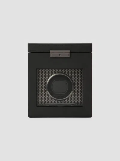 Wolf Axis Single Watch Winder With Storage In Gray