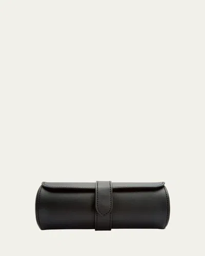 Wolf Axis Triple Watch Roll In Black