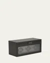 Wolf Axis Triple Watch Winder With Storage In Powder Coat