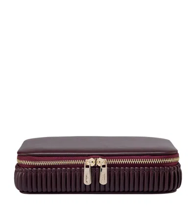 Wolf Bella Jewellery Zip Case In Red