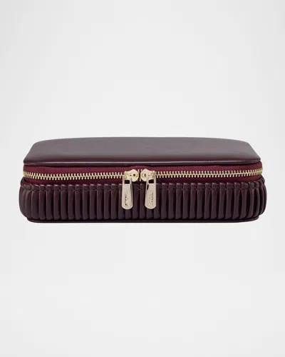 Wolf Bella Jewelry Zip Case In Bordeaux