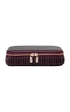 Wolf Bella Vegan Leather Jewelry Case In Burgundy