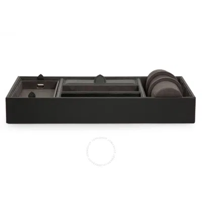 Wolf Blake Grey Valet Tray With Cuff 306402 In Black