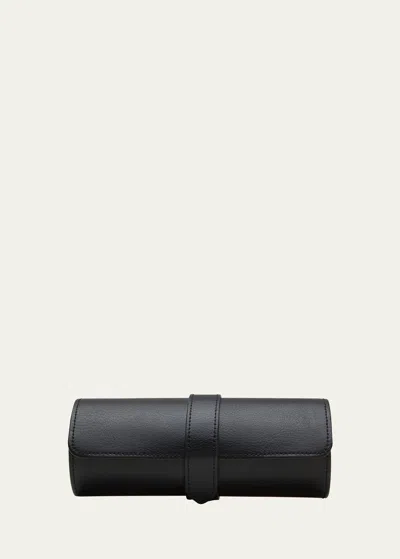 Wolf Blake Watch Roll W/ Capsule In Black/purple