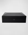 Wolf British Racing 15-piece Watch Storage Box In Black