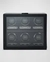 Wolf British Racing 6-piece Watch Winder In Black