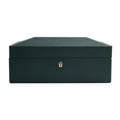Wolf British Racing 8 Piece Watch Box In Black