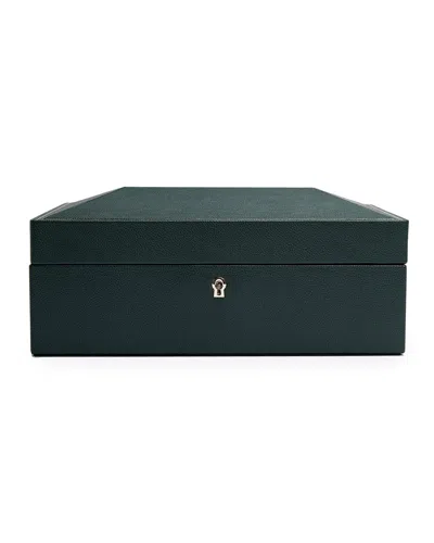 Wolf British Racing 8-piece Watch Box In Green