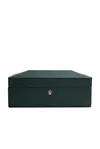 Wolf British Racing 8 Piece Watch Box In Green